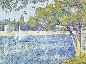 The Seine by the Island of Jatte in Spring by Georges Seurat #3 - Art Print