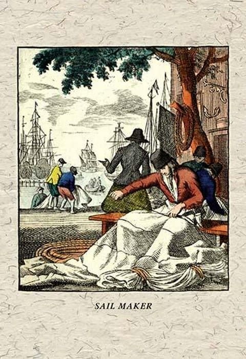 Sail Maker by J. A. C. Lohr - Art Print