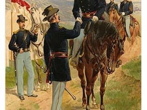Western Frontier - 1855 - 1858 - Mounted Cavalry By Henry Alexander Ogden - Art Print