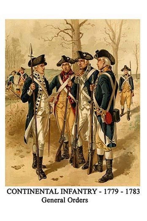 Continental Infantry - 1779 - 1783 General Orders By Henry Alexander Ogden - Art Print