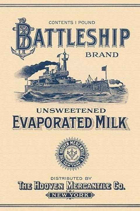 Battleship Brand Unsweetened Evaporated Milk #2 - Art Print