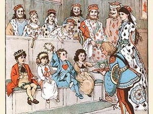 The Knave of Hearts brought back those tarts by Randolph Caldecott - Art Print
