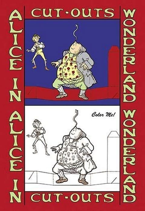 Alice in Wonderland: Father William Balances an Eel - Color Me! by John Tenniel - Art Print
