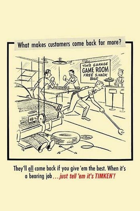 What makes customers come back for more? - Art Print