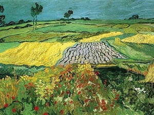 The Plains at Auvers by Vincent van Gogh - Art Print