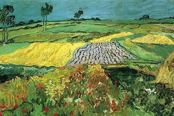 The Plains at Auvers by Vincent van Gogh - Art Print