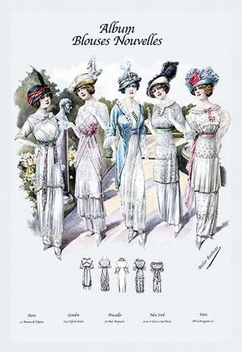 Album Blouses Nouvelles: Five Feminine Styles by Atelier Bachroitz - Art Print