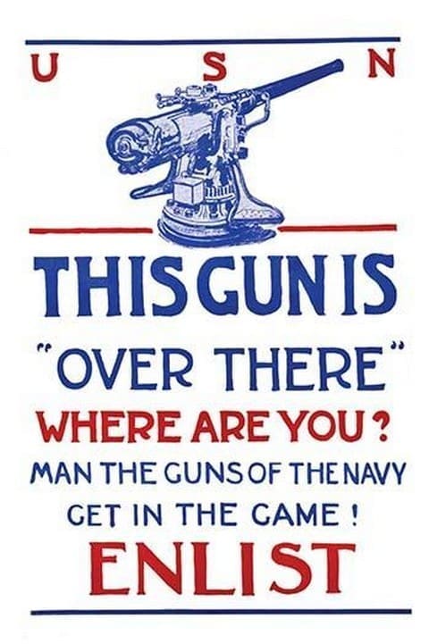 This gun is 'over there'--Where are you? Man the guns of the Navy--Get in the game!--Enlist. - Art Print