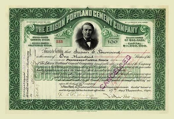 The Edison Portland Cement Company - Art Print