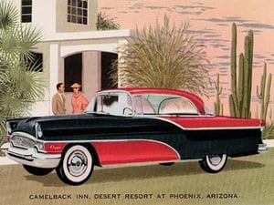Packard Clipper at the Camelback Inn - Art Print