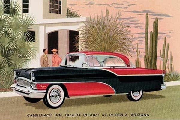 Packard Clipper at the Camelback Inn - Art Print