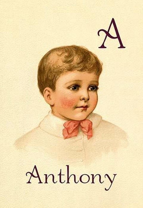 A for Anthony by Ida Waugh - Art Print