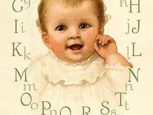 Baby's Alphabet by Ida Waugh - Art Print