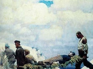 The Rescue of Captain Harding by N.C. Wyeth - Art Print