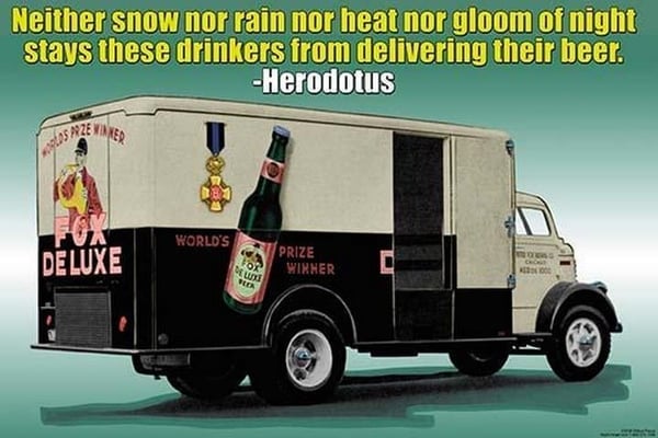 Neither Snow Nor by Wilbur Pierce - Art Print