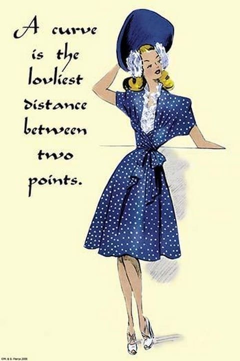 A Curve is the Loveliest by Wilbur Pierce - Art Print