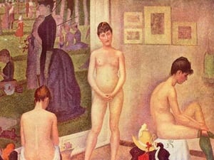 The Models by Georges Seurat #2 - Art Print