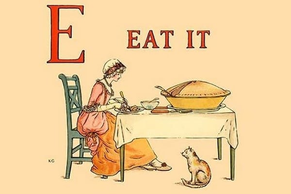 E Eat It by Kate Greenaway - Art Print