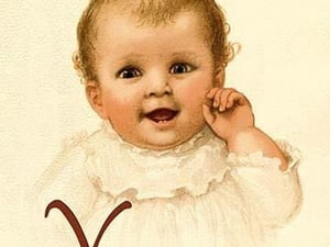 Baby Face Y by Ida Waugh - Art Print