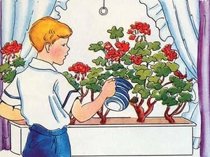 Watering the Plants by Julia Letheld Hahn - Art Print