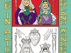 Alice in Wonderland: King and Queen of Hearts - Color Me! by John Tenniel - Art Print
