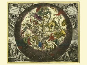 Hemisphaerium Stellatum Boreale Cum Subiecto by Andreas Cellarius - Art Print