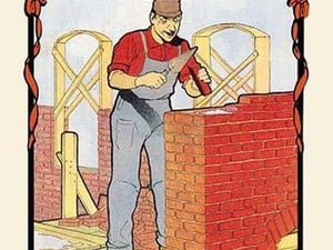 The Bricklayer by H.O. Kennedy - Art Print