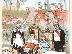 Wasn't it a dainty dish to set before the King by Randolph Caldecott - Art Print