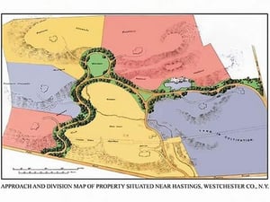 Approach and Division Map of Property Situated Near Hastings