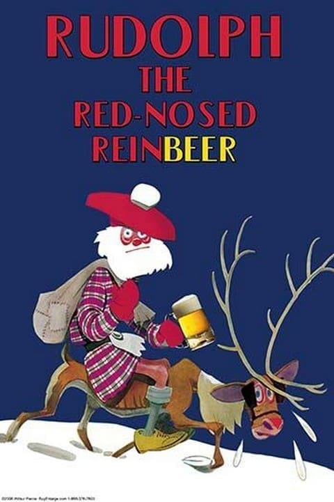 Rudolph the Red-Nosed Reinbeer by Wilbur Pierce - Art Print