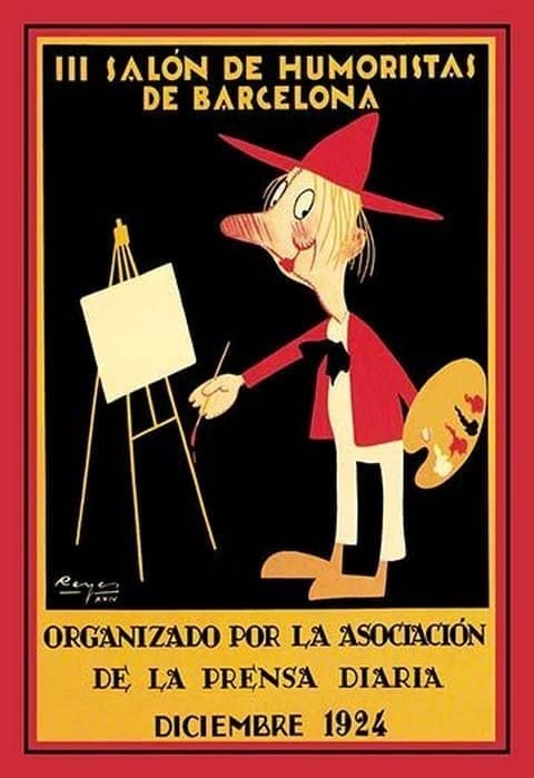 Salon de Humoristas de Barcelona III by L Labarta - Art Print