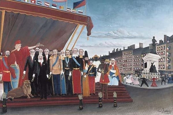 The Representatives of Foreign Powers Coming to Greet the Republic as a Sign of Peace by Henri Rousseau - Art Print