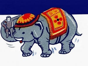 Walking Elephant #2 - Art Print