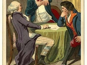 The Conspirators by L. Massard - Art Print