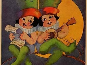 Cherubs sing above a setting sun by Home Arts #2 - Art Print