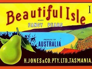 Beautiful Isle Brand Fancy Pears - Art Print