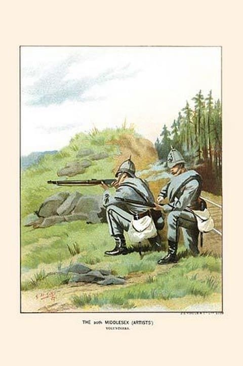 20th Middlesex Volunteers - Artists by Walter Richards - Art Print