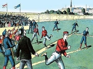 A Towering Fly Ball - Art Print
