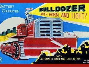 Battery Operated Bulldozer with Horn and Light - Art Print
