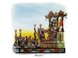 Theatre - Mardi Gras Parade Float Design - Art Print