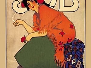 Cigarettes Job by Alphonse Mucha - Art Print