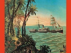 German-East Africa Post Office Steamer Connection - Art Print