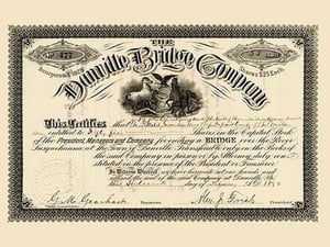 The Danville Bridge Company - Art Print