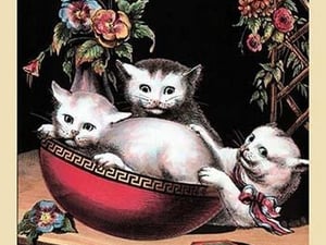 The Merry Kitten - Art Print
