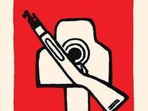 Gun and Target by Chinese Government - Art Print