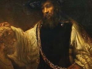 Aristotle With a Bust of Homer by Rembrandt Van Rijn - Art Print