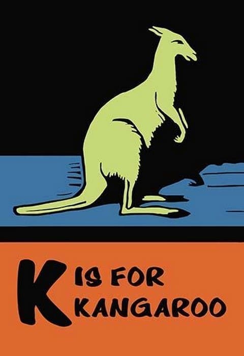 K is for Kangaroo by Charles Buckles Falls - Art Print