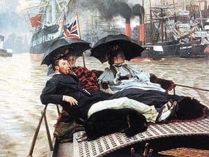 The Thames by James Tissot - Art Print