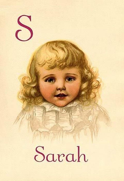 S for Sarah by Ida Waugh - Art Print