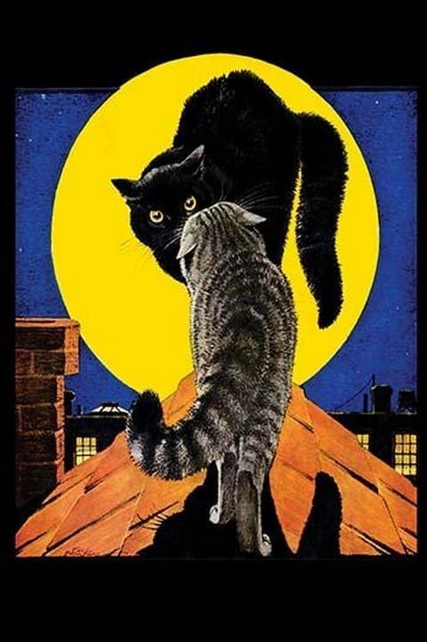 Cats on a Cold Tin Roof - Art Print